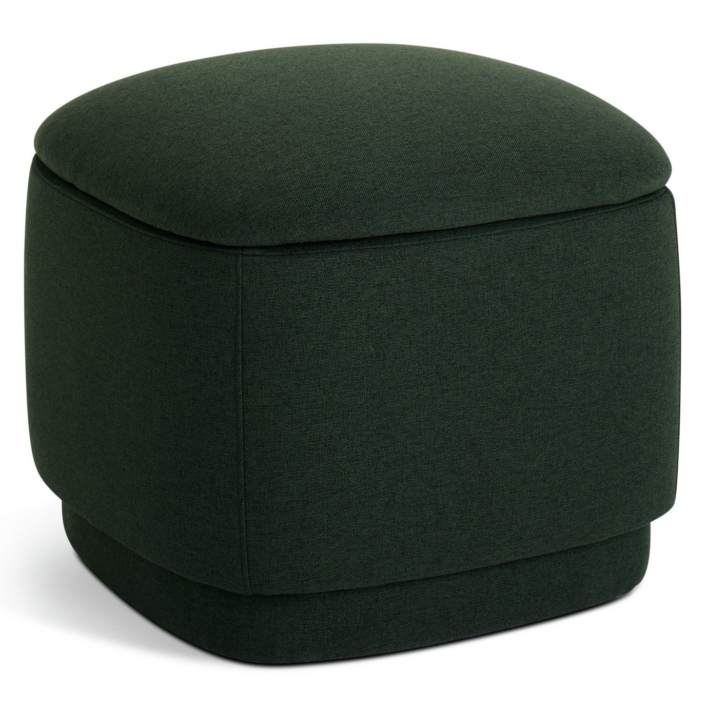 Habitat Polly Fabric Storage Footstool - Green