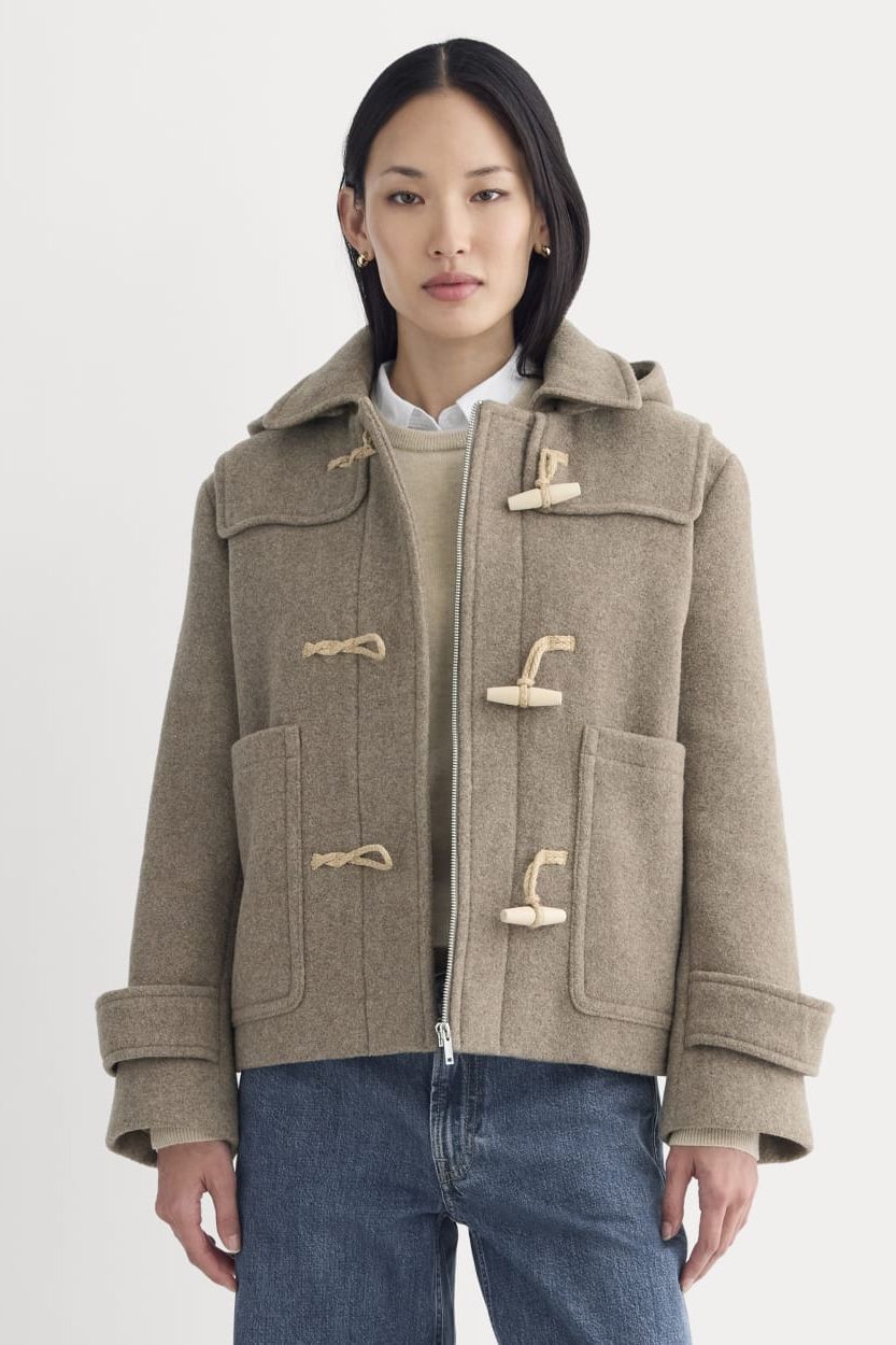 The Rewool Duffle Coat | Heather Taupe - Xxs
