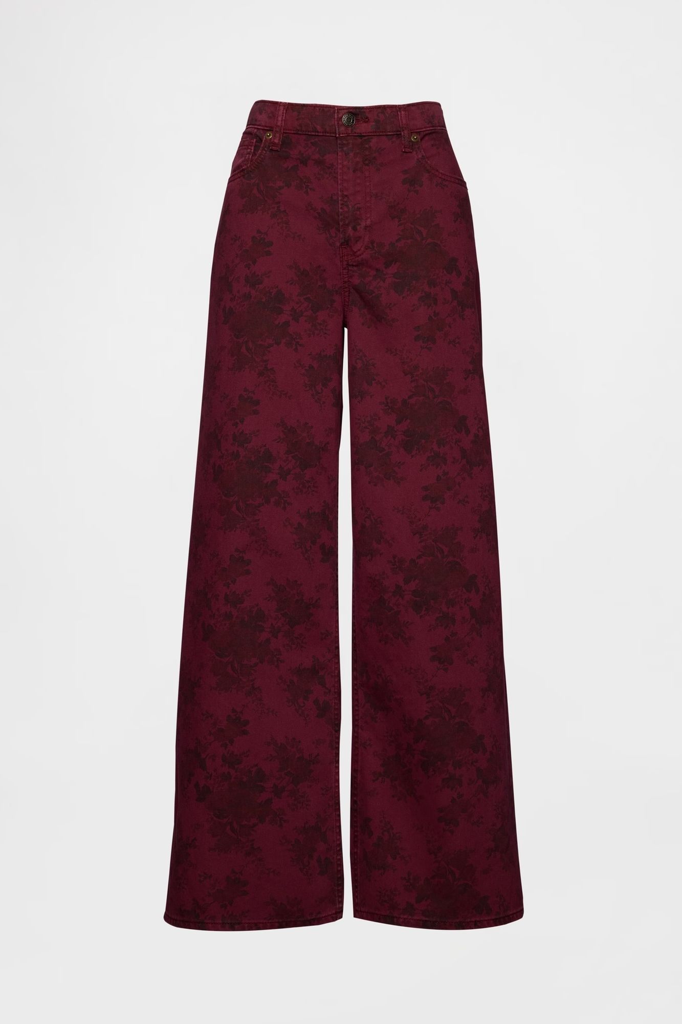 Gap Mid Rise Floral Baggy Jeans