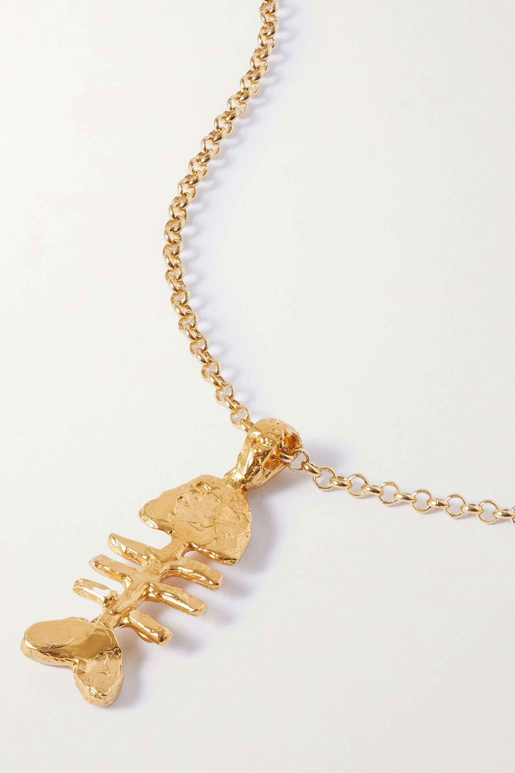 + Net Sustain the Silhouette of Summer Gold-Plated Necklace
