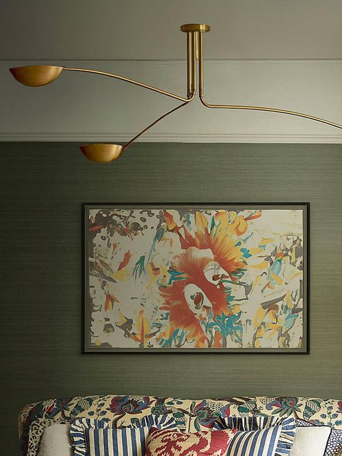 Scoop Chandelier in Brass