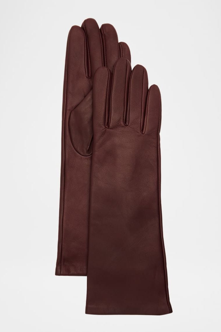 Cashmere-Lined Leather Gloves