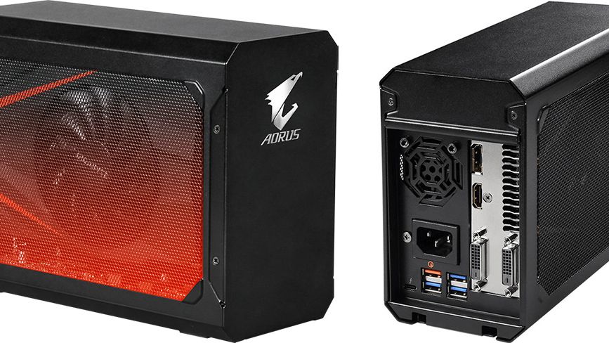 Gigabyte's external GPU enclosure for laptops wields an