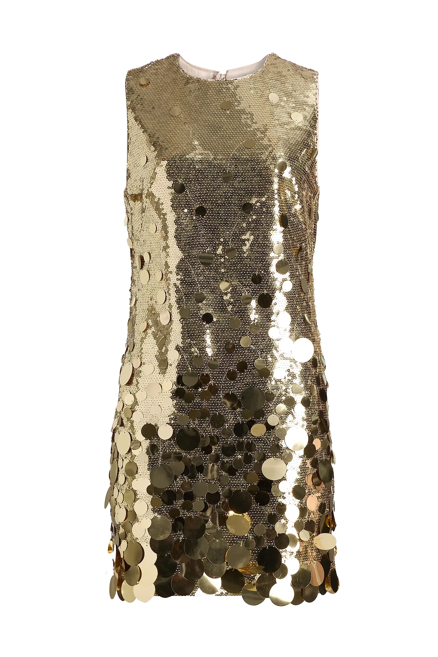 Ivette Cascading Pailette Sleeveless Minidress