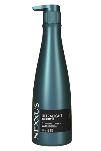 Nexxus Ultralight Smooth Conditioner Weightless for Dry and Frizzy Hair Smooth Hair Treatment to Block Out Frizz Against Humidity 13.5 Oz
