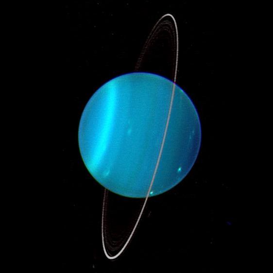 What smacked Uranus on its side? Something icy and as massive as