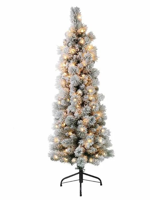 5FT Pre-Lit Flocked Patagonia Pine Artificial Christmas Tree