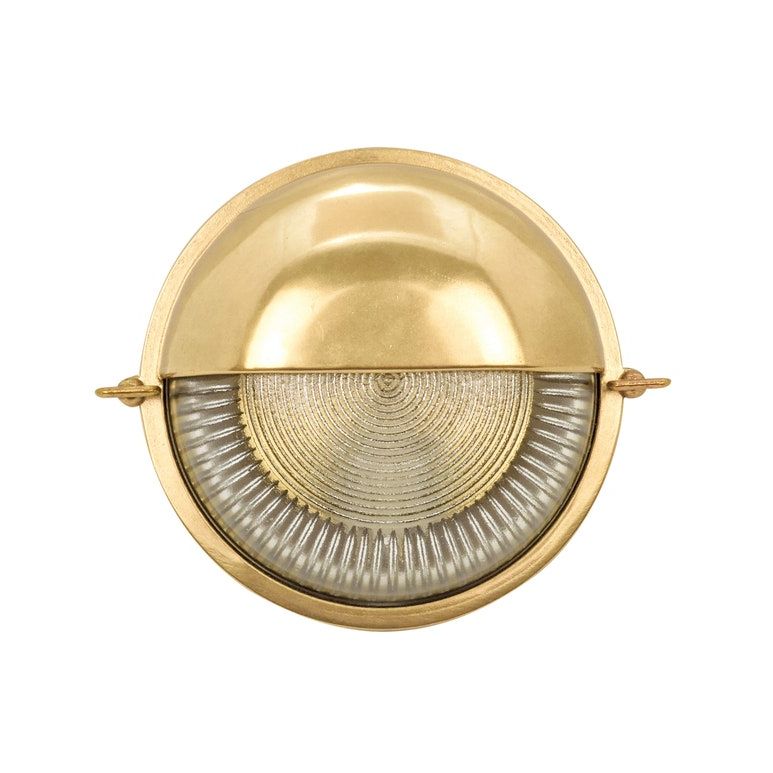 Solid Brass Bulkhead Wall Outdoor Indoor Light Industrial Style Athanasia