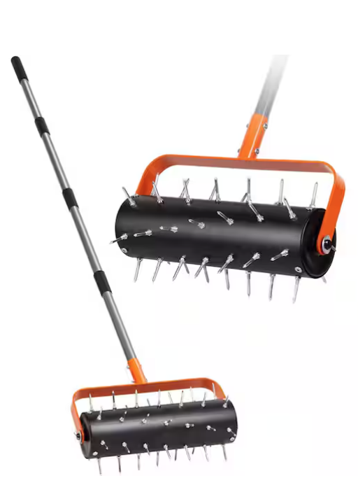 WaLensee Heavy Duty Rolling Lawn Aerator