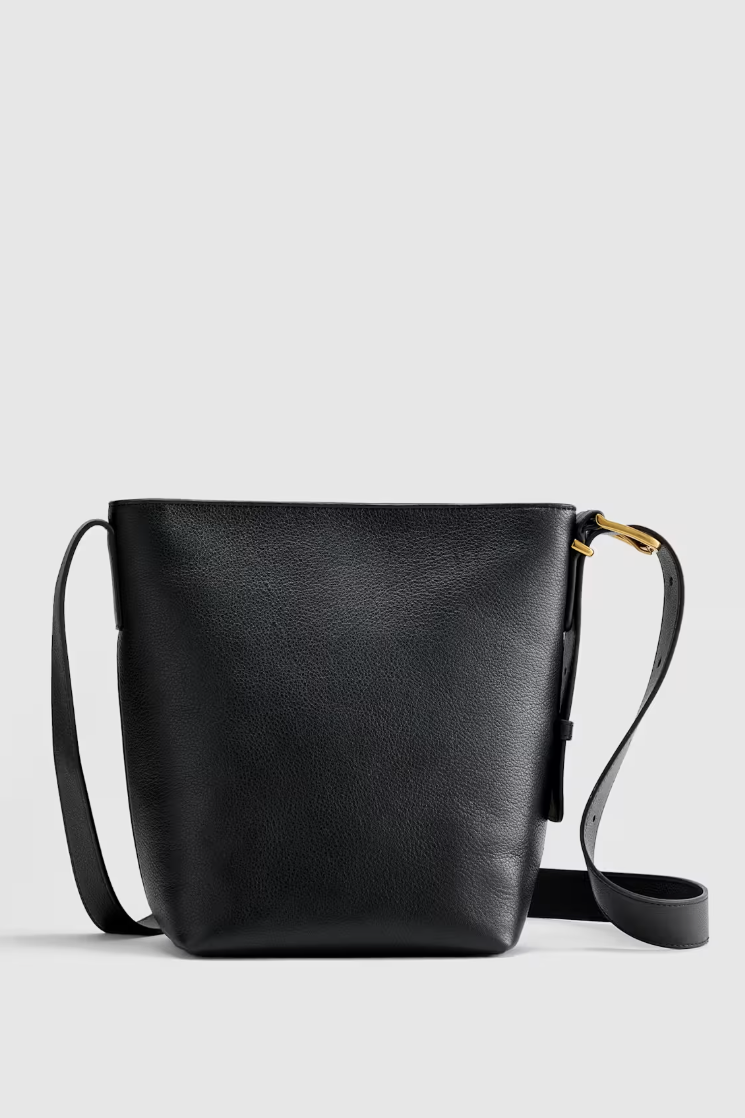 Quince, Italian Leather Bucket Crossbody