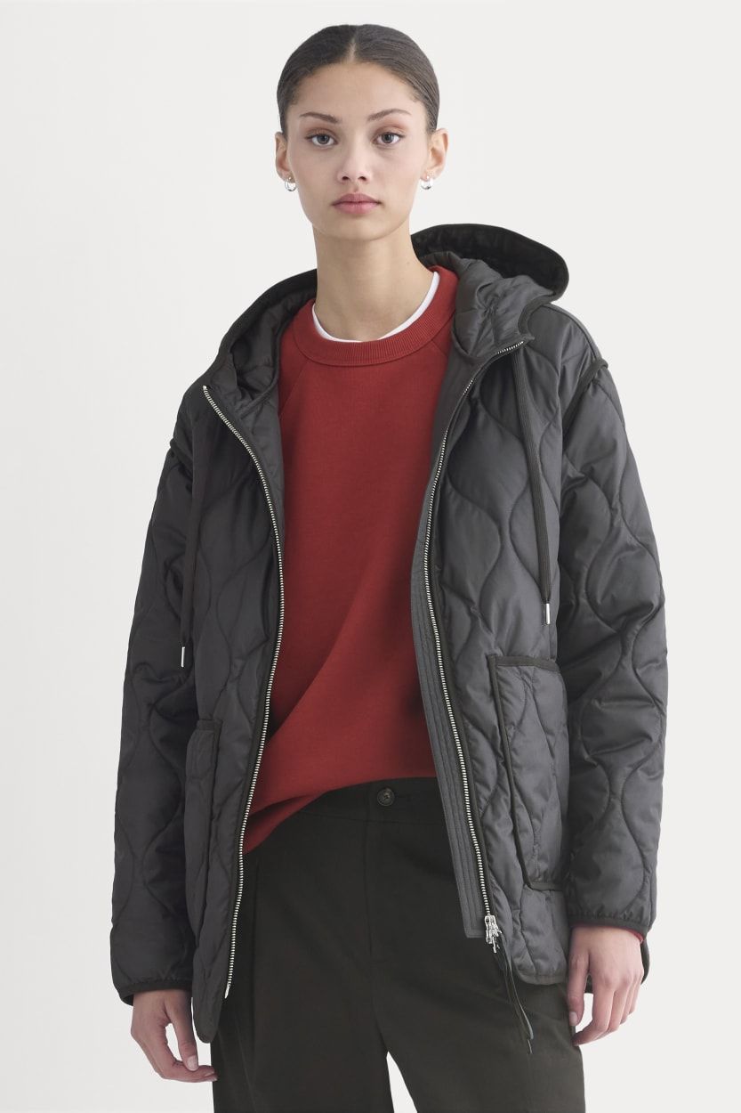 Renew Quilted Hooded Liner | Black - Xxs