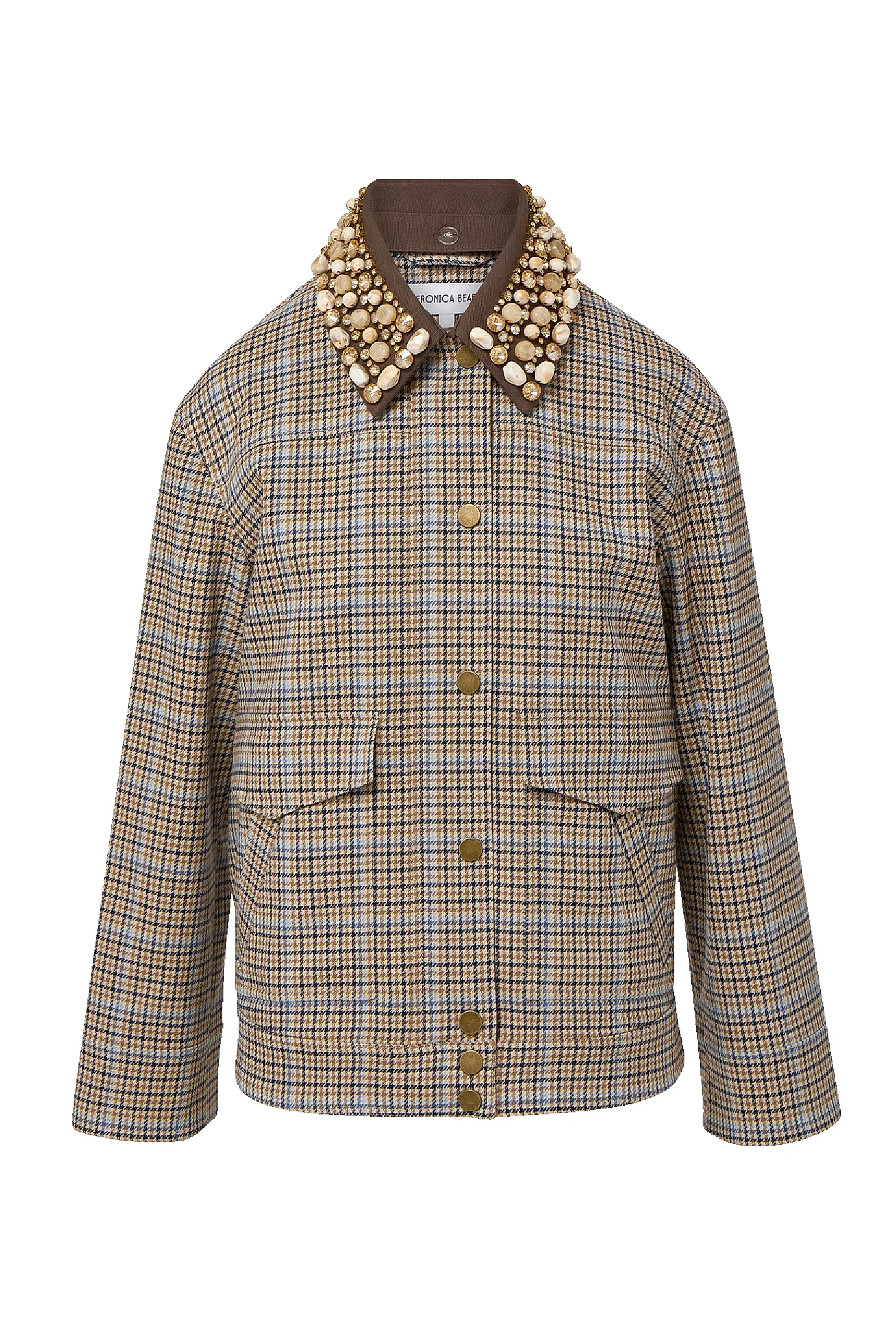 Veronica Beard, Kasper Embellished Collar Jacket