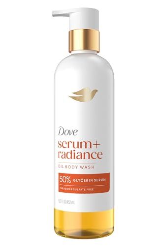 Dove Shower Oil Body Wash Serum + Radiance With Jojoba &amp;amp; Monoi Flower Oils, Hydrating &amp;amp; Radiance&amp;#8209;boosting Cleanser, 15.3 Fl Oz