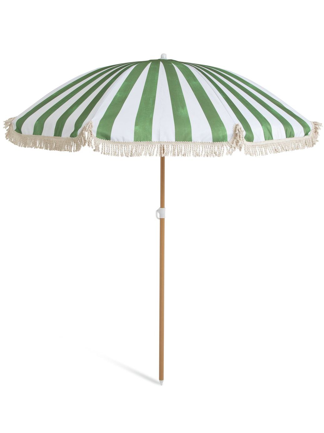 Habitat Sunbeam 1.6m Garden Parasol - Green &amp;amp; White