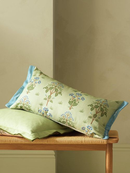 Sweet Meadow Bolster Cushion Sage 