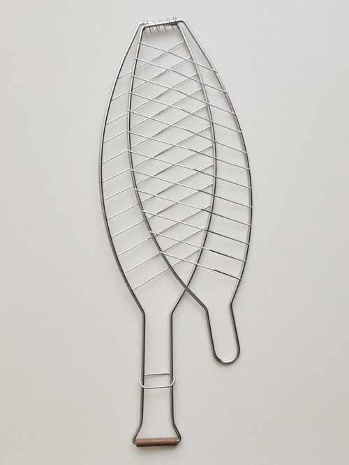 Steel Fish Grill for Barbecue