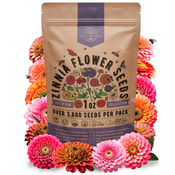 Organo Republic, Zinnia Seeds Pack