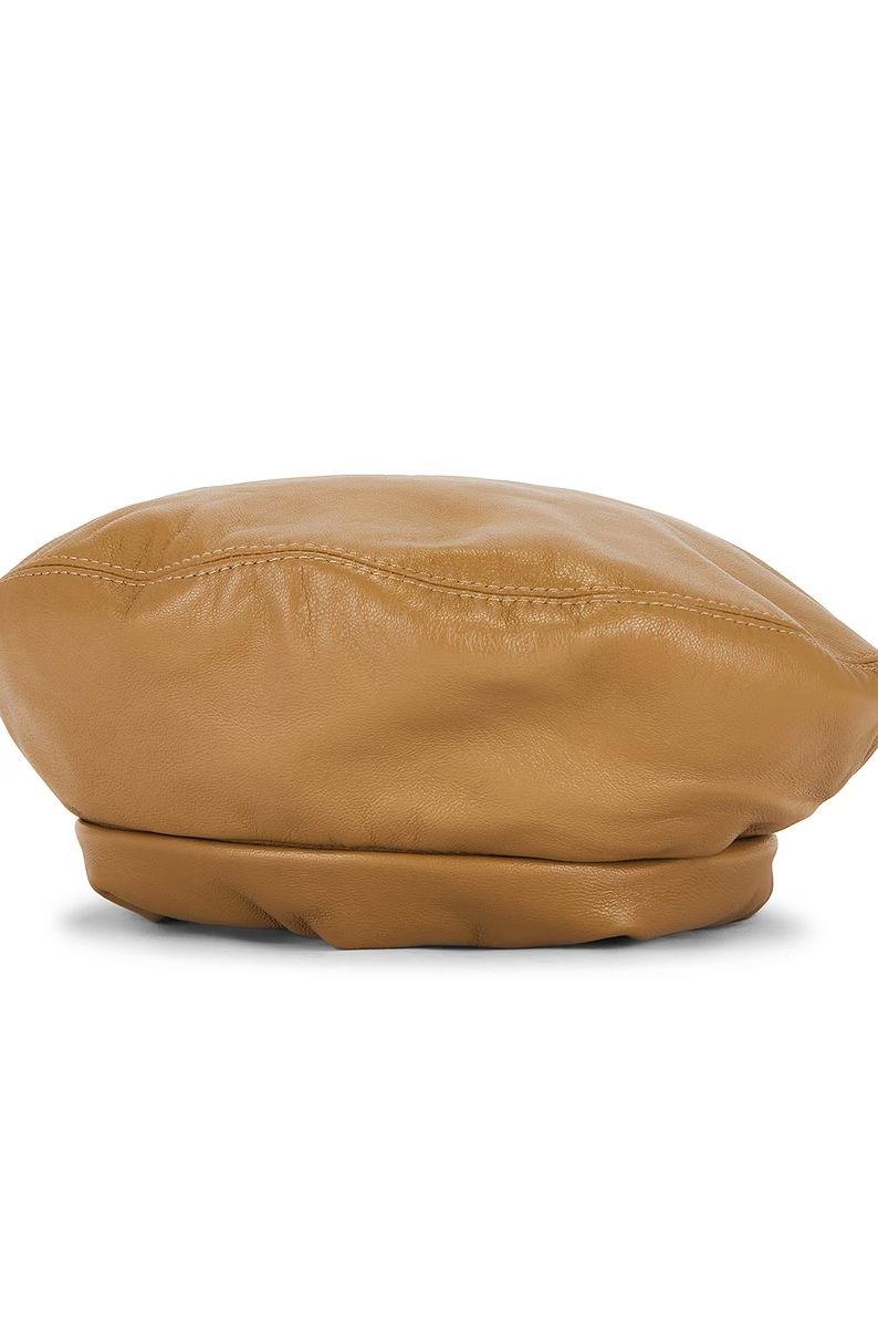 clyde leather winter hat