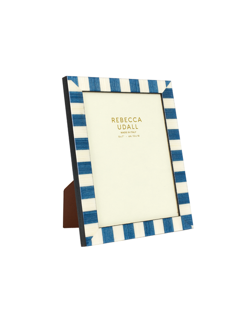 Delilah Striped Photo Frame, Navy 