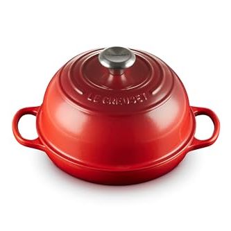 Le Creuset Enameled Cast Iron Signature Round Bread Oven, 9.5 Inch, Cerise