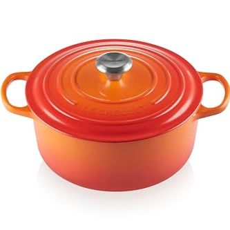 Le Creuset Enameled Cast Iron Signature Round Dutch Oven, 5.5 Qt., Flame