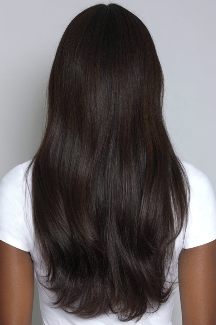 BELLAMI PROFESSIONAL, Silk Seam&amp;trade; Clip-In, Mochachino Brown #1c Natural - 16 in / 140 G