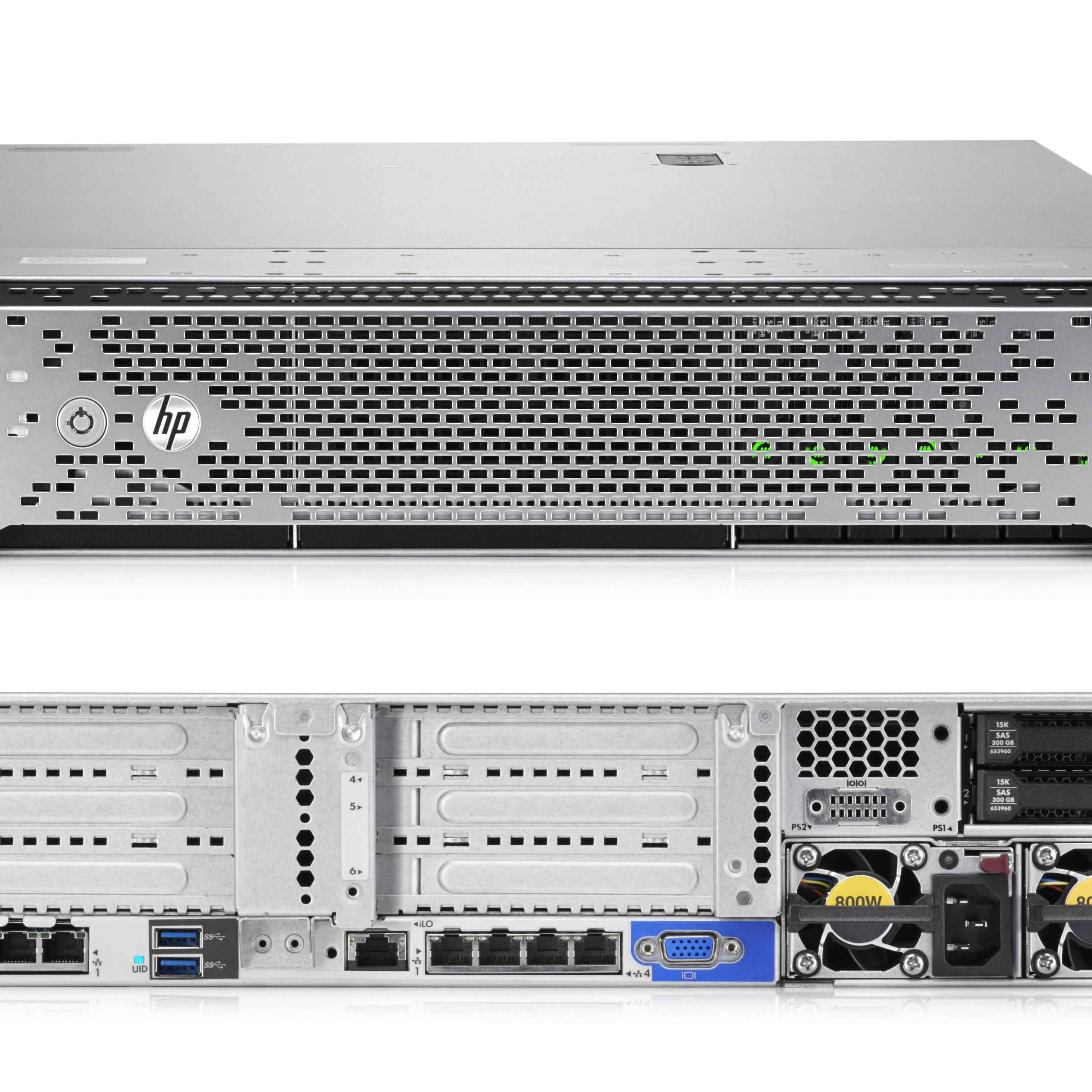 Serveur HPE ProLiant DL380 Gen9 12LFF - 2x E5-2680 V4 - 128Go RAM - Occasion