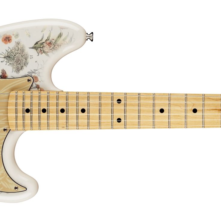 Feast your eyes on the flower-powerful Fender Shawn Mendes