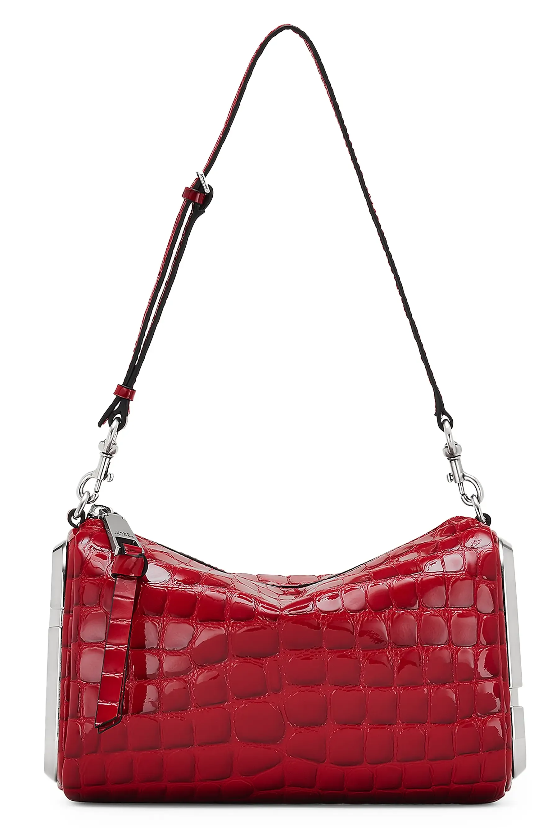 The Glossy Croc Snapshot Shoulder Bag