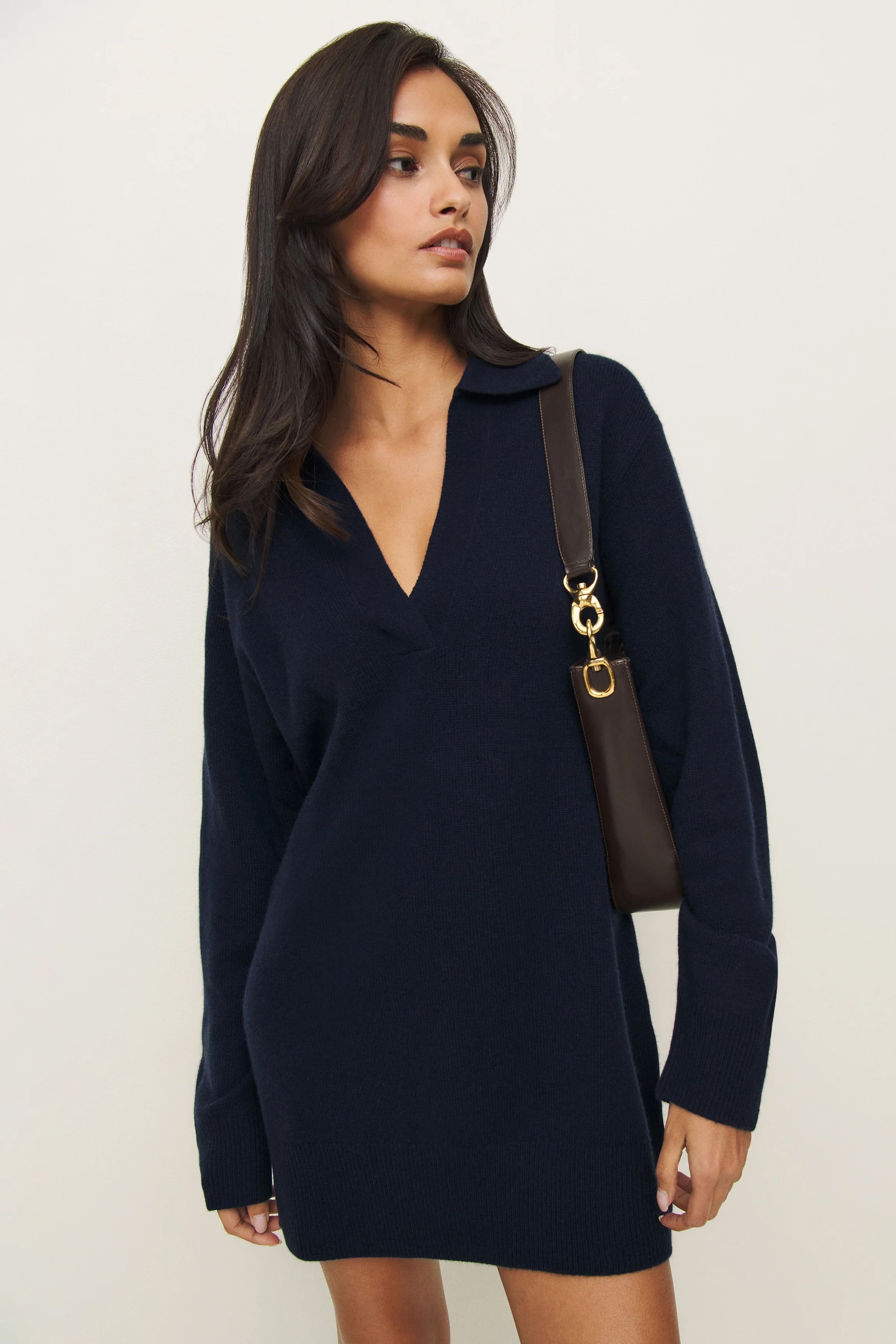 Reformation Maeve Cashmere Polo Dress