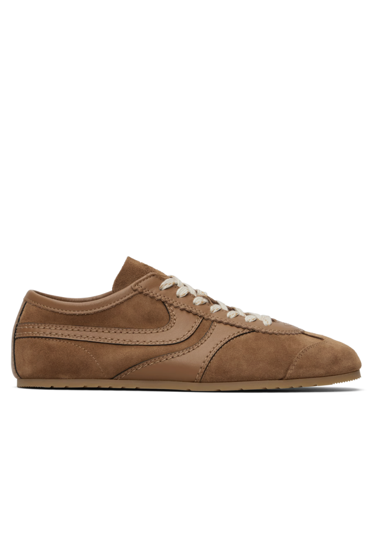 Dries Van Noten, Tan Suede Sneakers