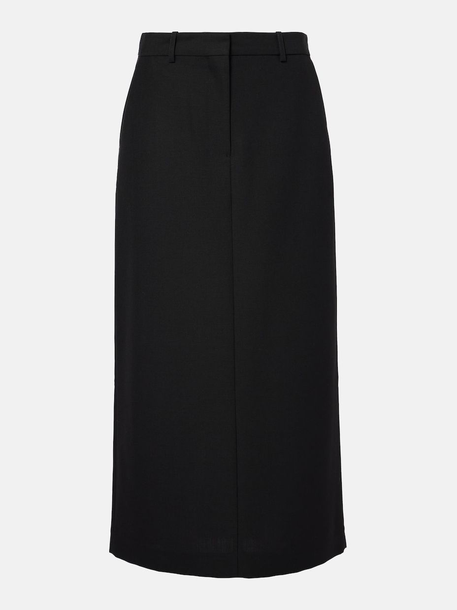 Low-Rise Maxi Skirt in Black - Toteme