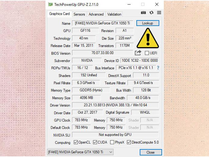 GPU-Z Can Now Sniff Out Fake Nvidia Graphics Cards | Tom's Hardware