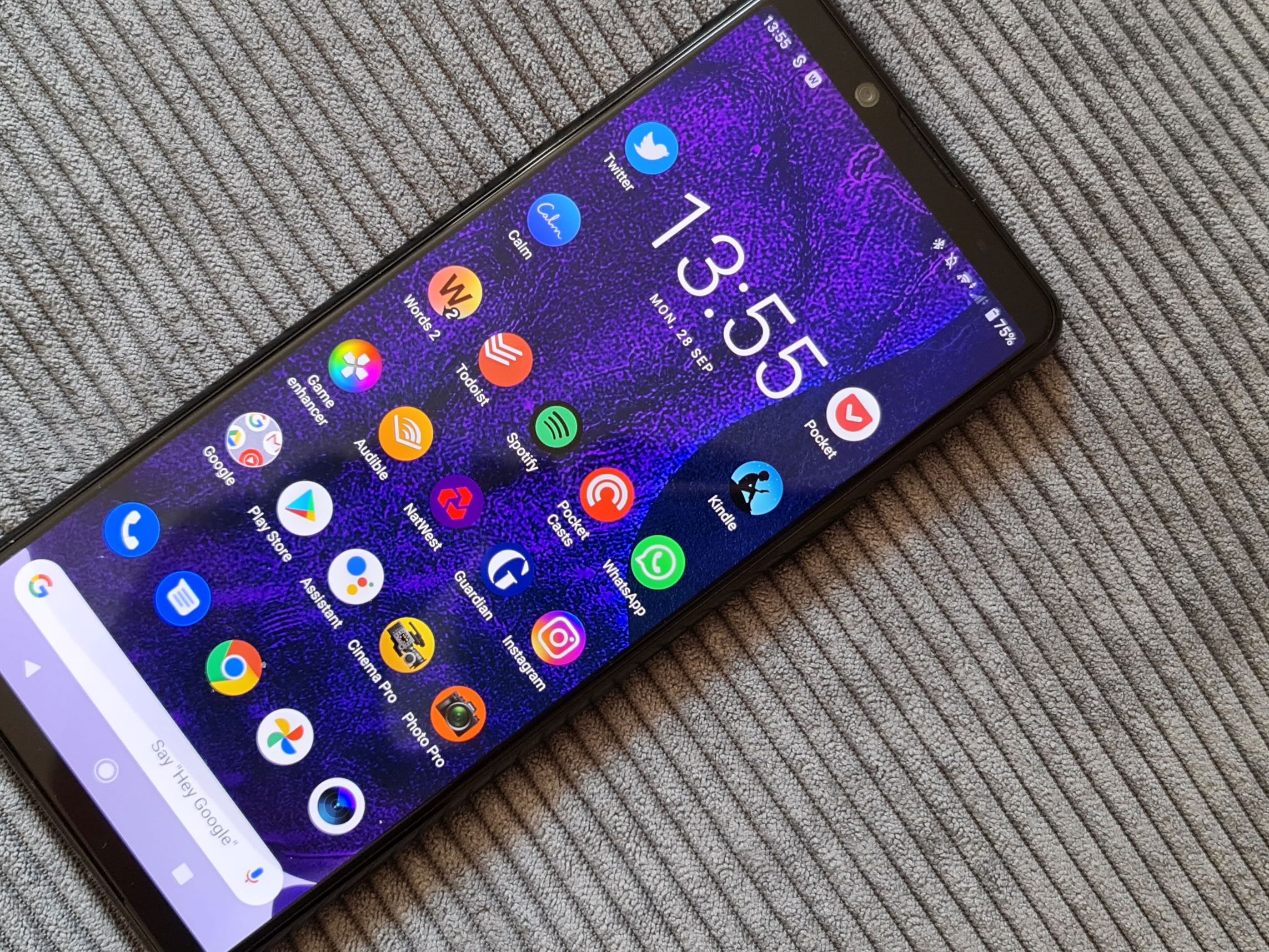 【rank C】Xperia 5 II SO-52A 128GB Sony Xperia 5 II SO-52A DOCOMO Blue 128GB/8GB Smartphone very good