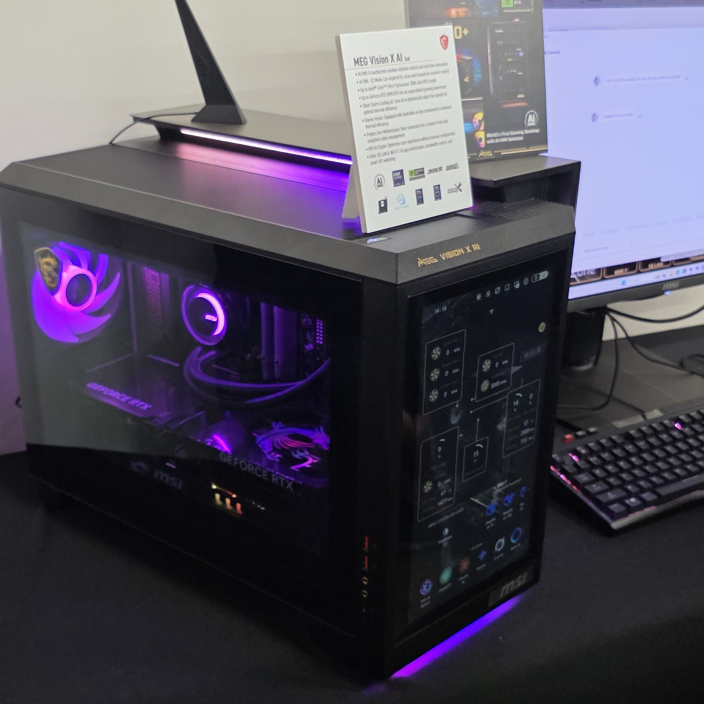 MSI's $7,000 Vision X AI has a 13-inch AI 'Human Machine Interface