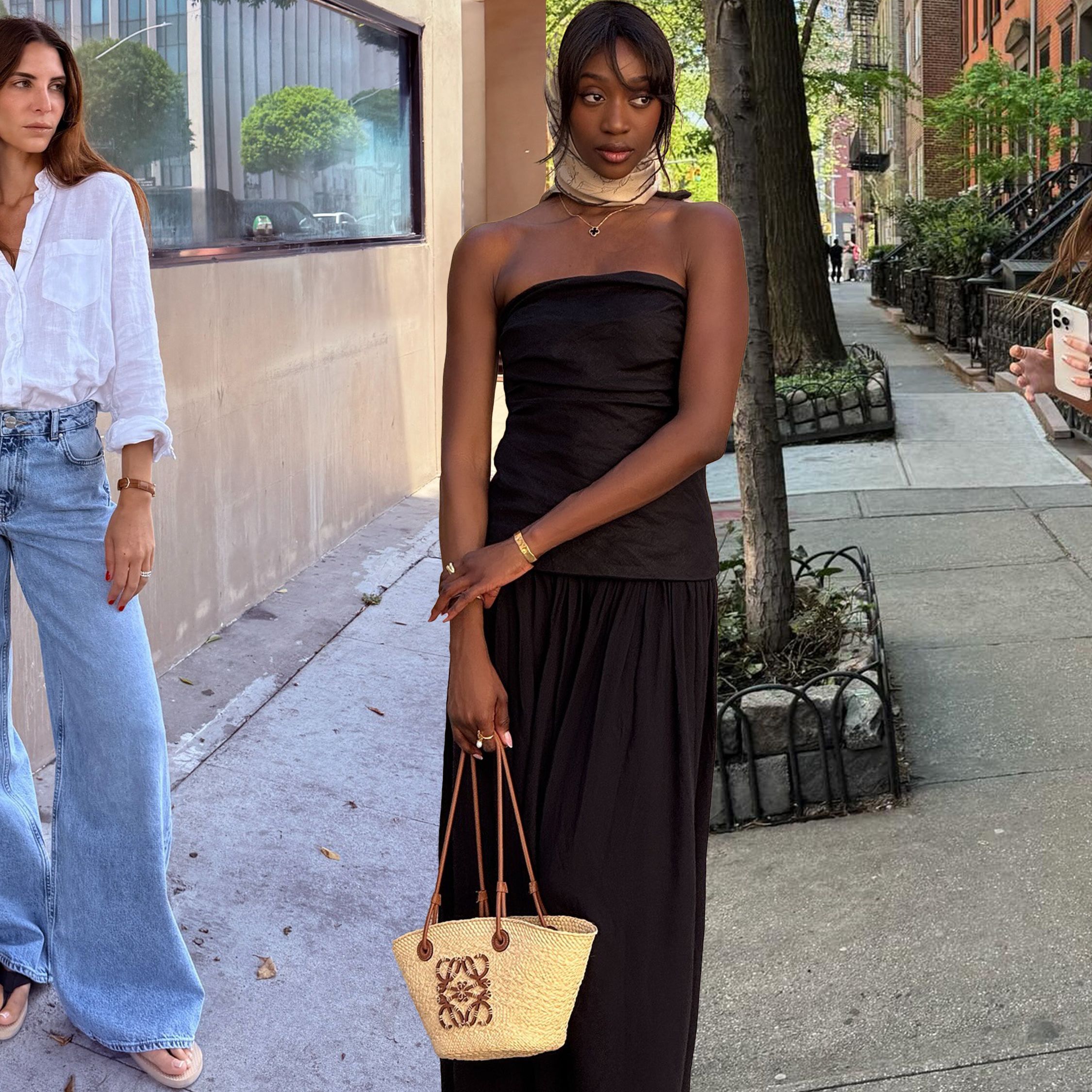 Unexpected Raffia Bag Outfit Ideas From Fashion Experts | Who What Wear