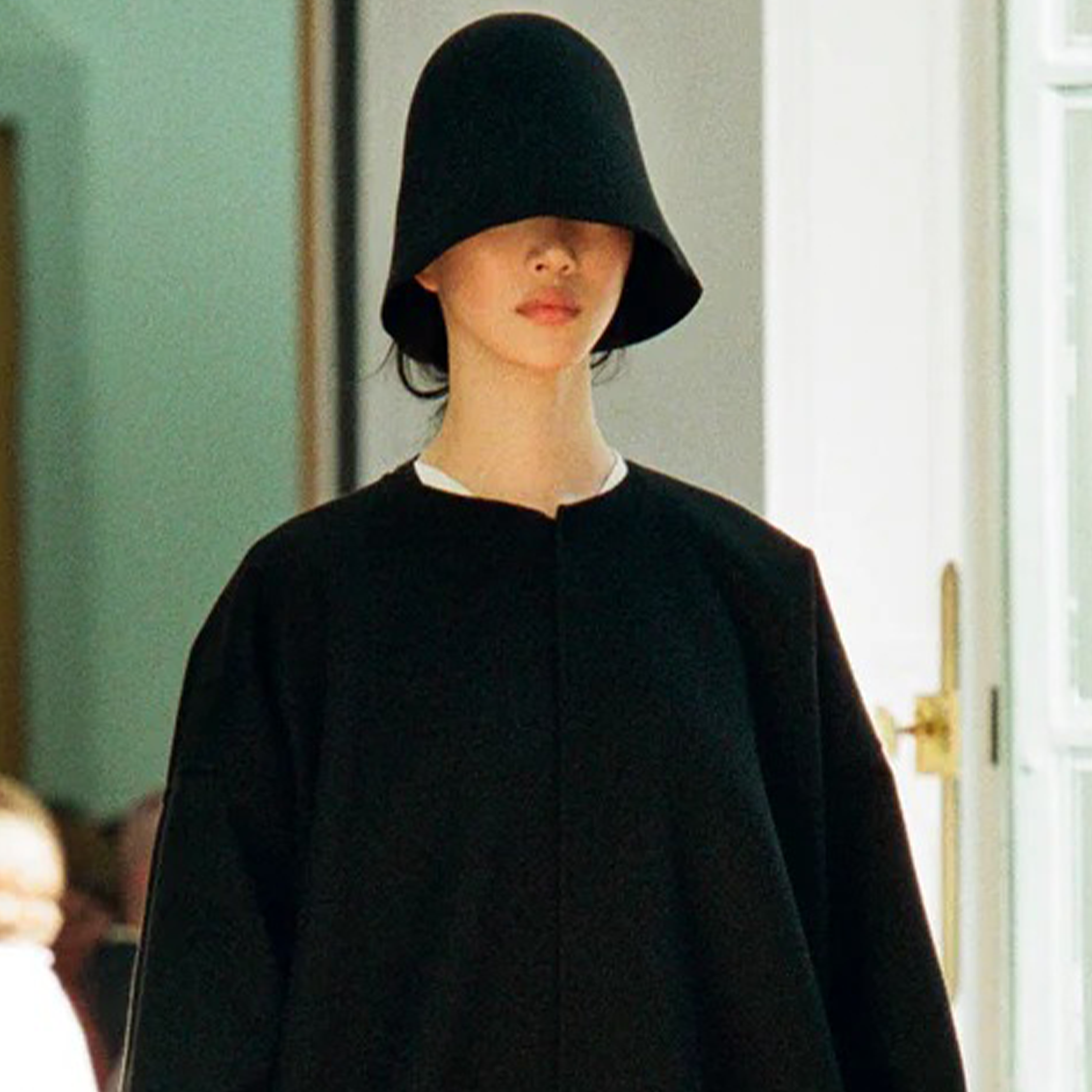 black dress hat Cottage Witch Hat in Black