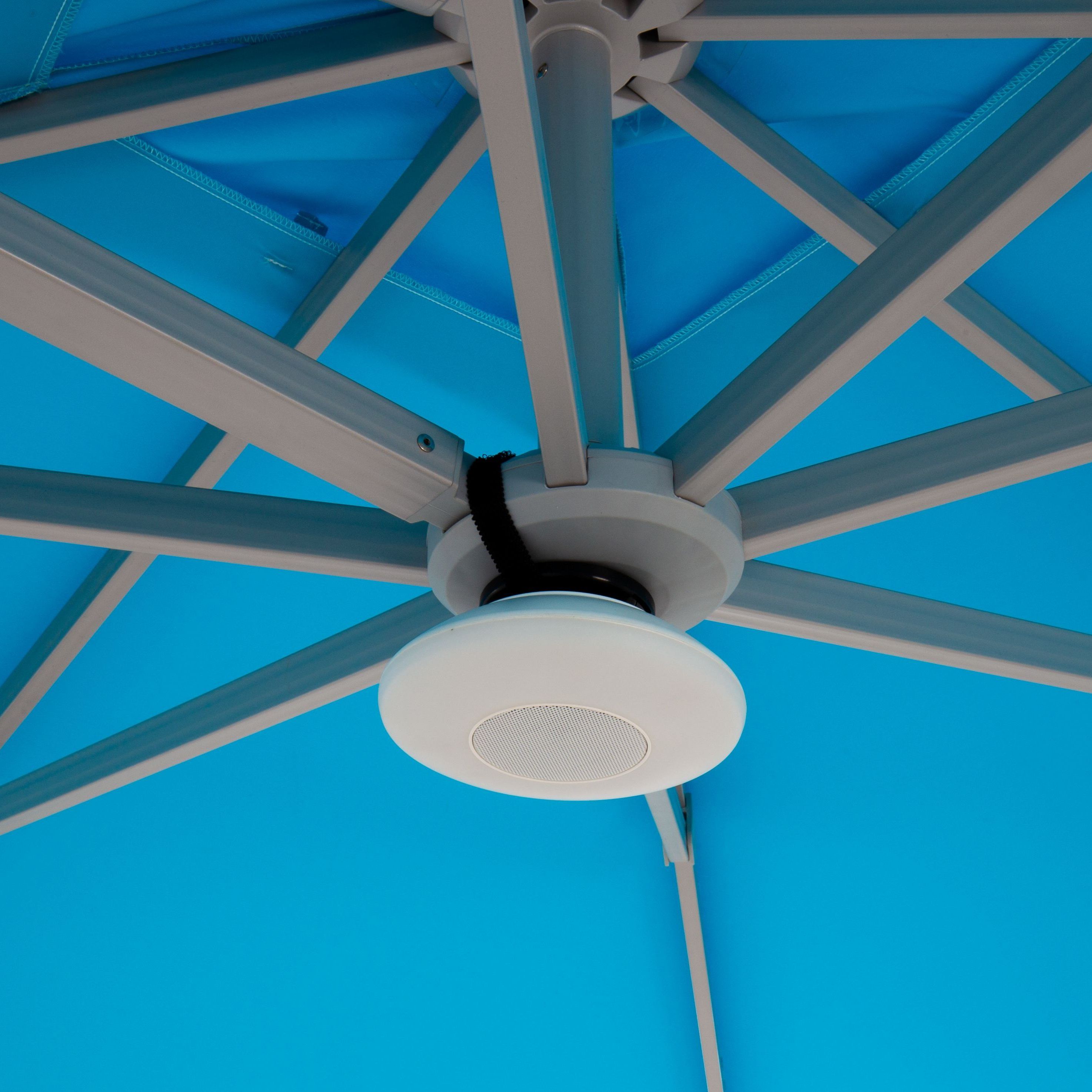 Led Parasol Light With Bluetooth Speaker