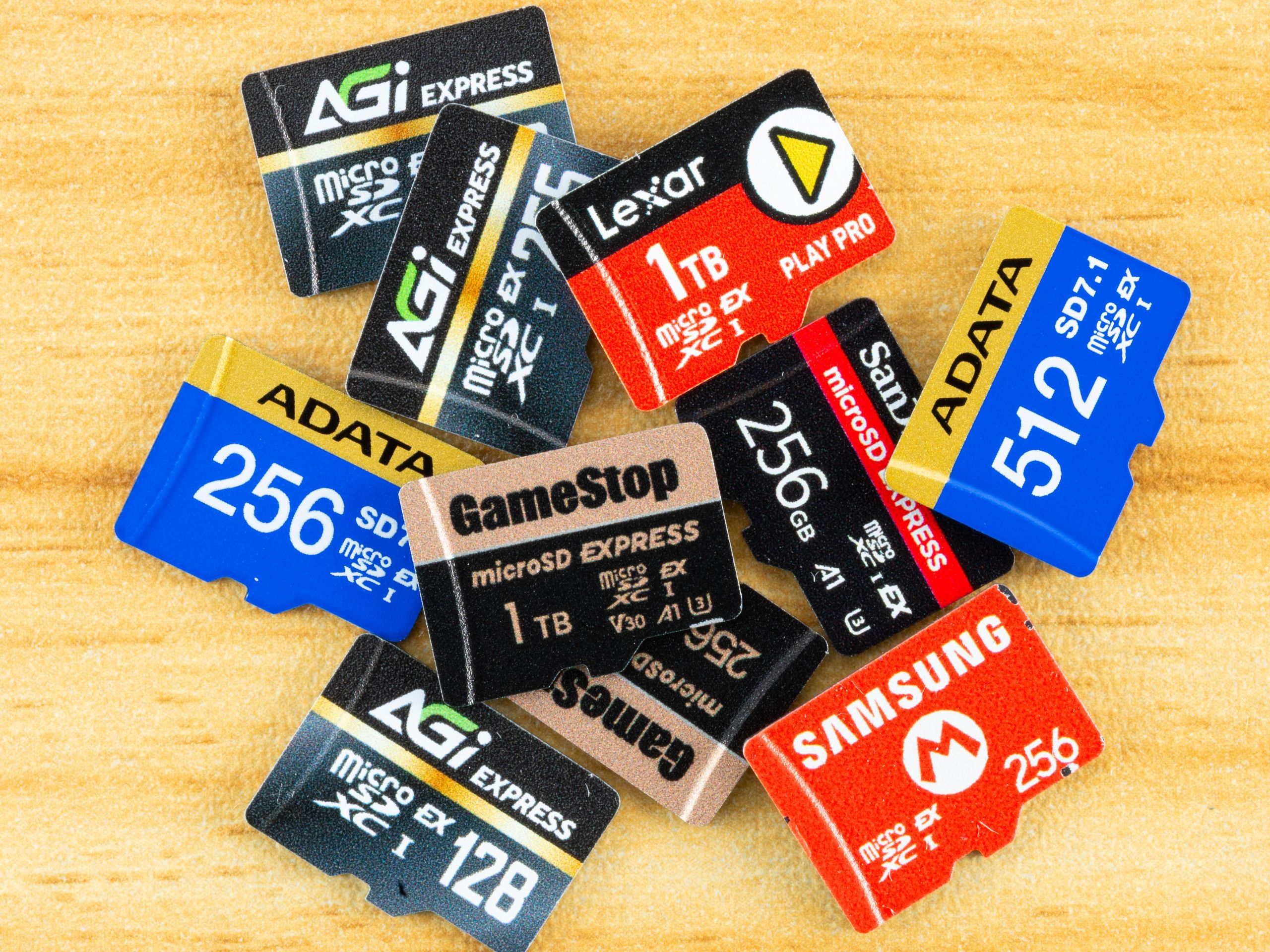 Large-capacity microSD cards are now regularly out of stock in