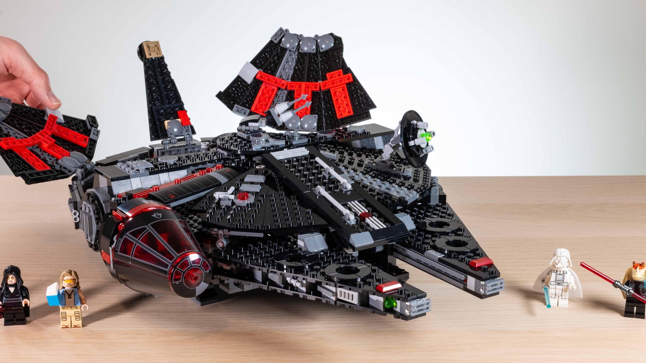 I built a Lego set that reimagines the Millennium Falcon as a Sith