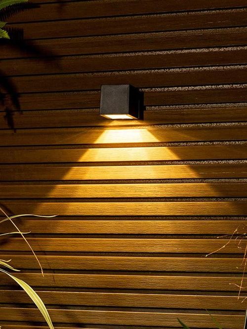 Eima Square Solar Outdoor Wall Light 