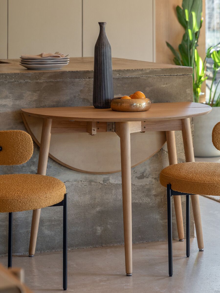Hale Natural Oak Round Folding Dining Table (seats 4)