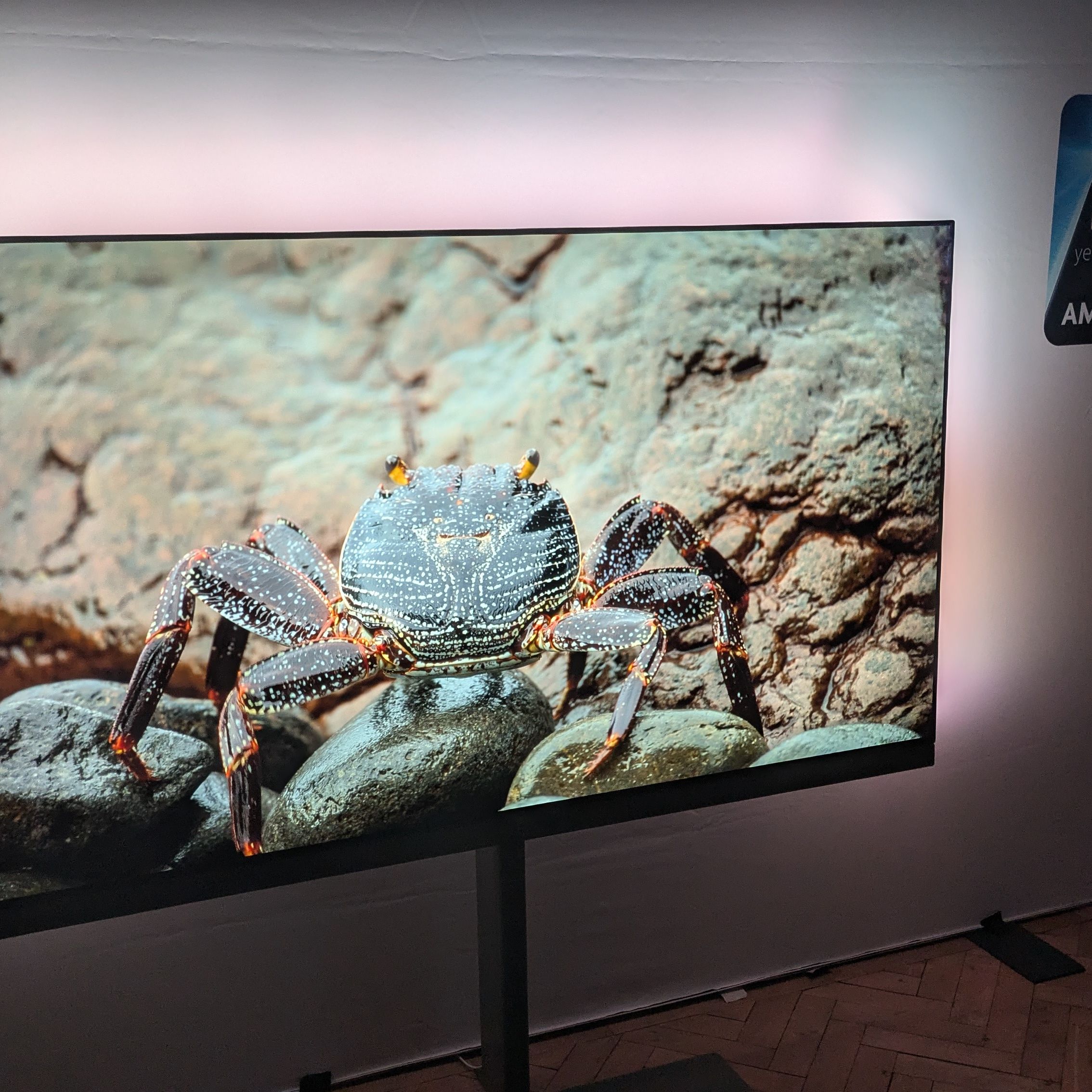 I saw Philips' ultra-bright new OLED TV with awesome built-in