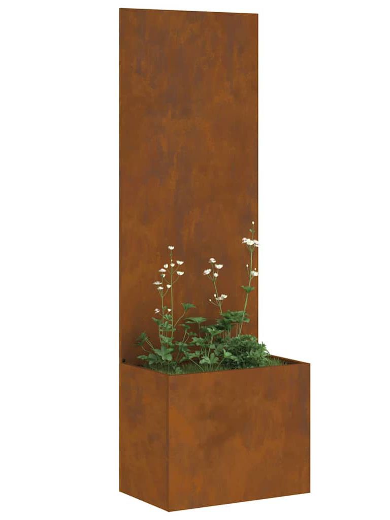 Ivy Bronx Garden Privacy Screen Rusty 50 X 140 Cm Weathering Steel | Wayfair.co.uk
