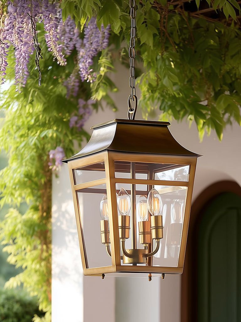 Majorelle Ip44 Pendant in Brass