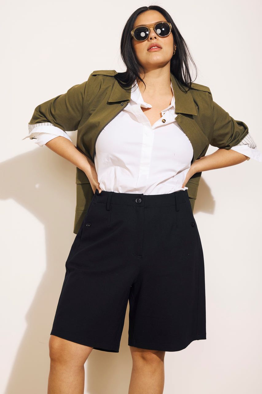 Audrey Ponte Shorts - Black