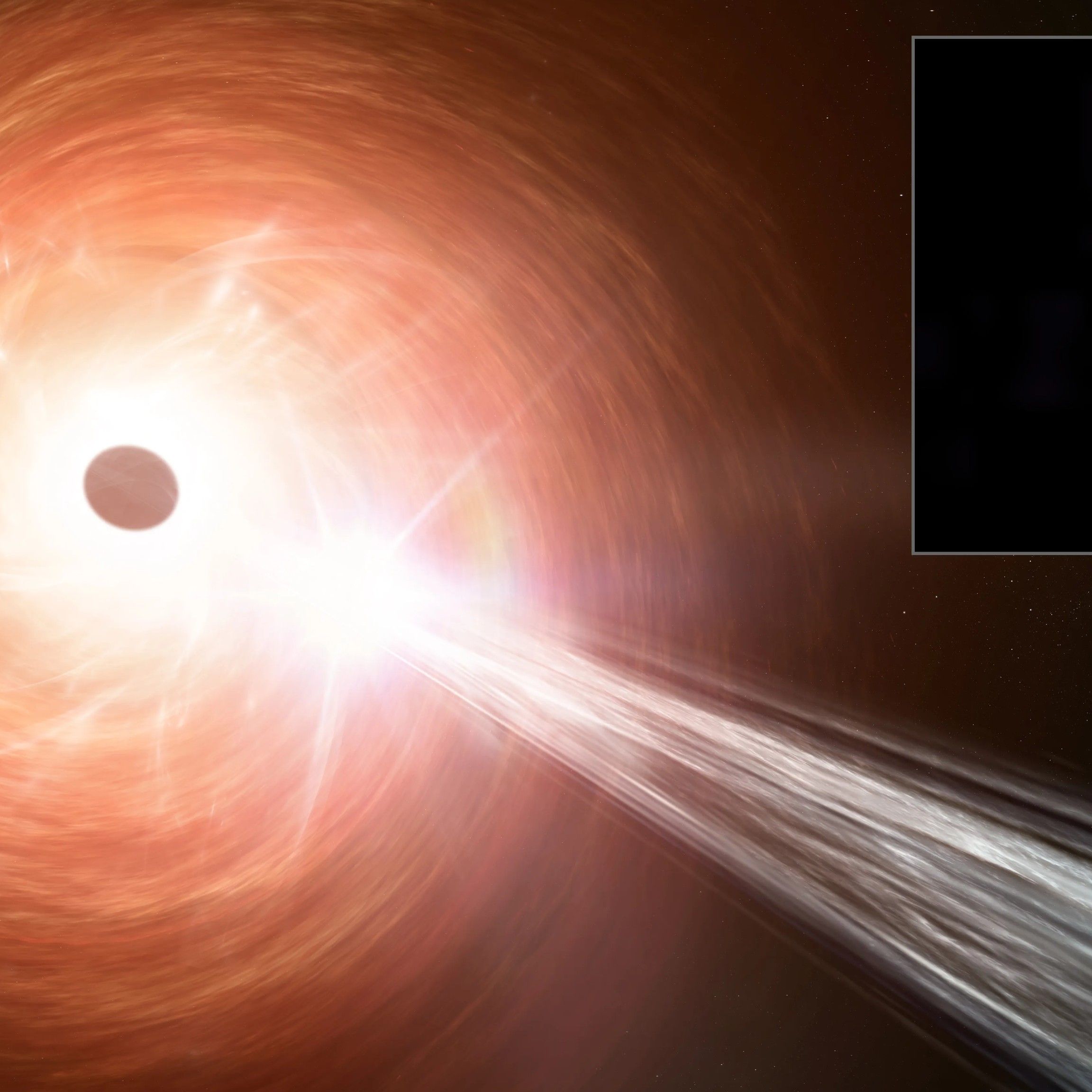 Shocking': Astronomers find monster black hole growing at 2.4 times the  theoretical limit | Live Science, image size:2304x2304