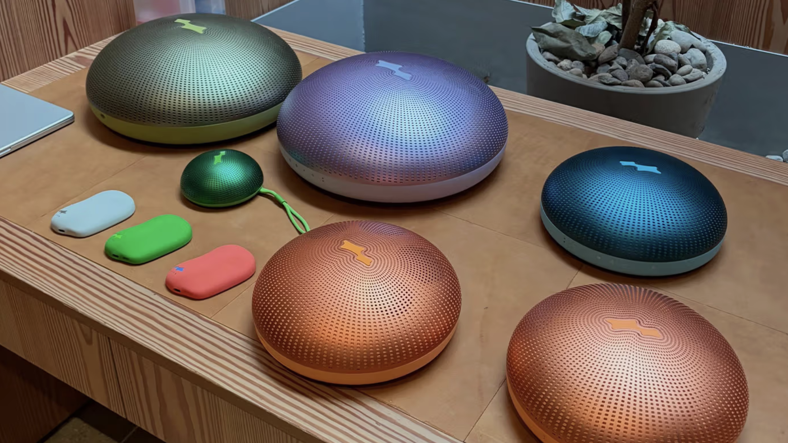 Justin Bieber's new SKYLRK speakers, as teased on Instagram