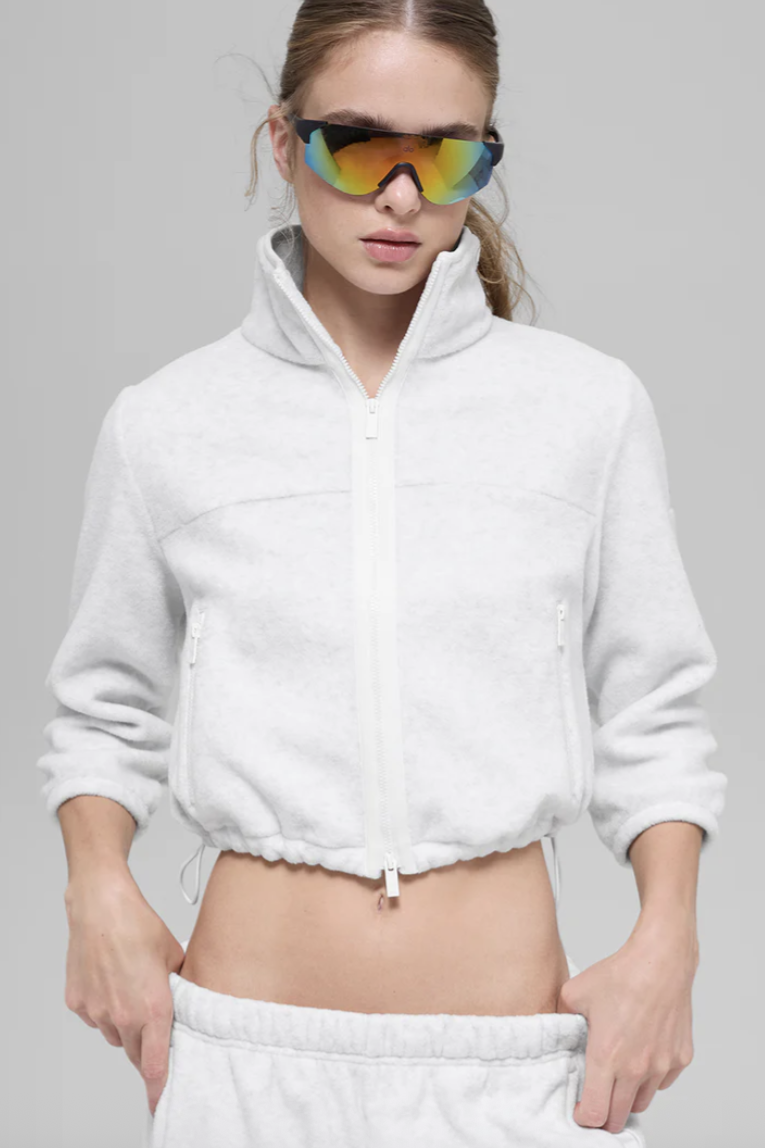 Alo Yoga, Polar Fleece Retreat Cropped Jacket (Was $158) 