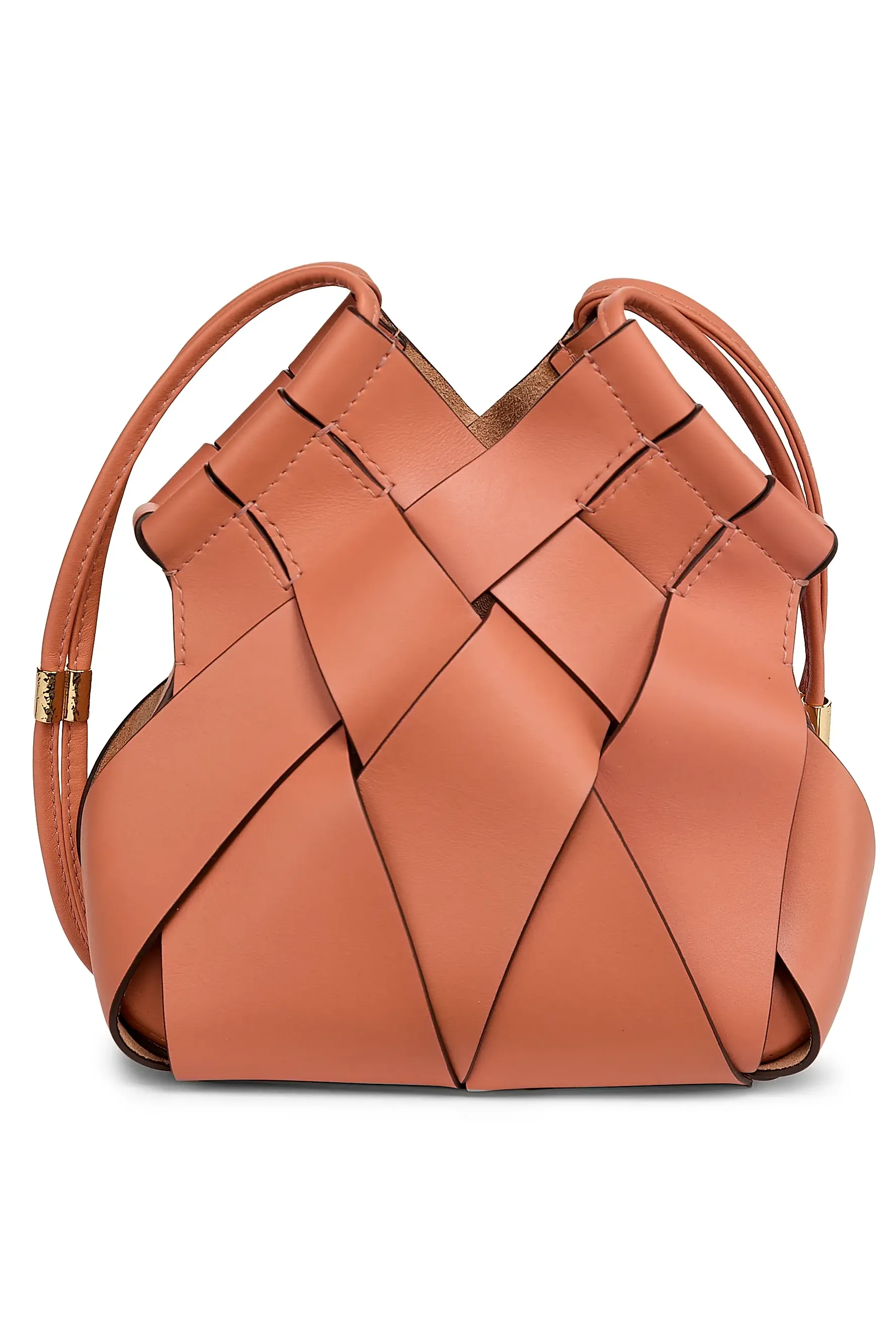 Charlotte Woven-Leather Crossbody Bag